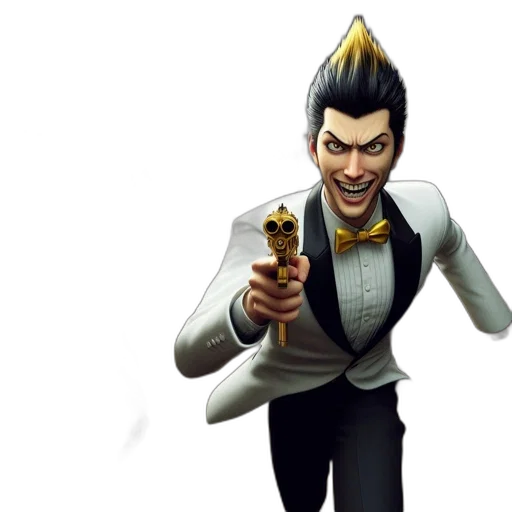 staff, jacket, weapon, face transparent PNG cut-out