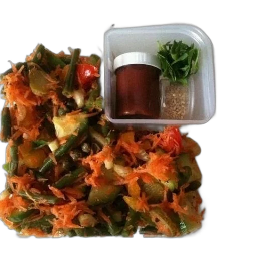 food, container, mixed, vegetables transparent PNG cut-out