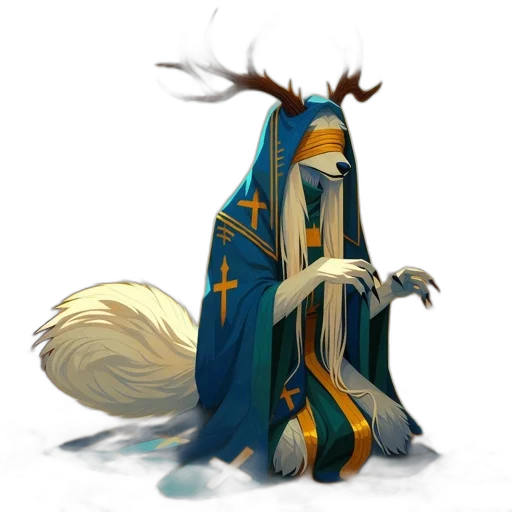 creature, staff, animal, hair transparent PNG cut-out