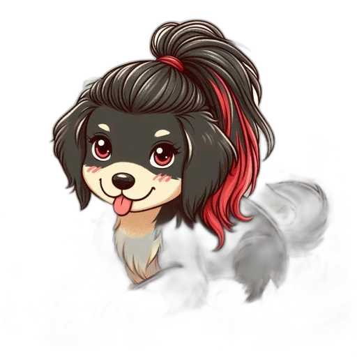 staff, cartoon, anime, pixel art transparent PNG cut-out