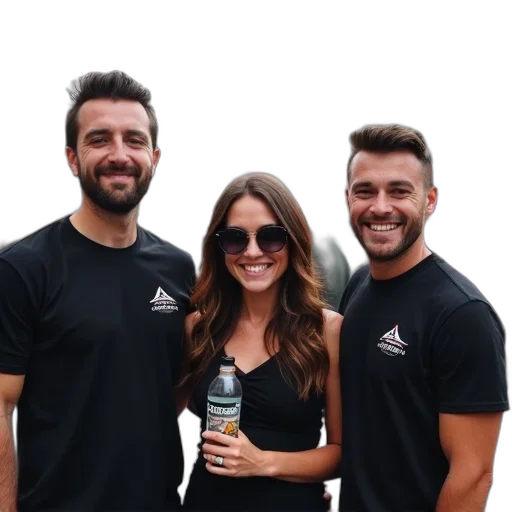 jacket, staff, hair, group transparent PNG cut-out