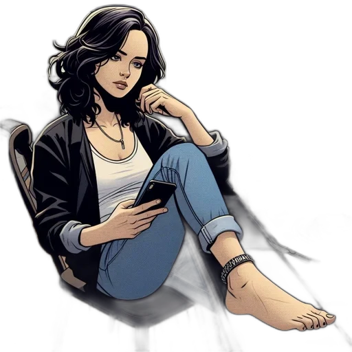 jacket, comic book art, concept art, cartoon transparent PNG cut-out