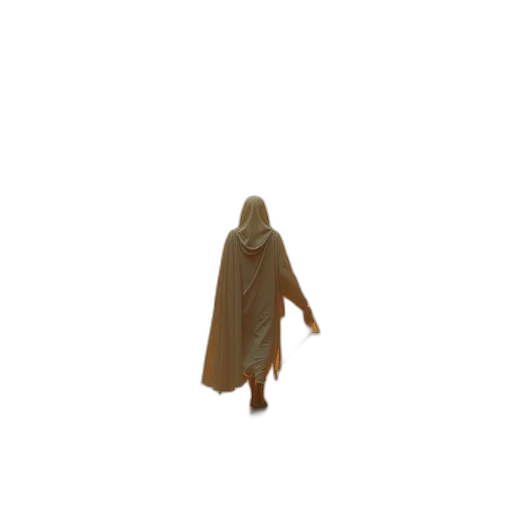 creature, jacket, staff, dress transparent PNG cut-out