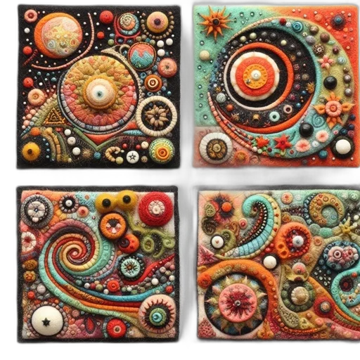 photorealistic, fantasy art, outer space, colorful transparent PNG cut-out