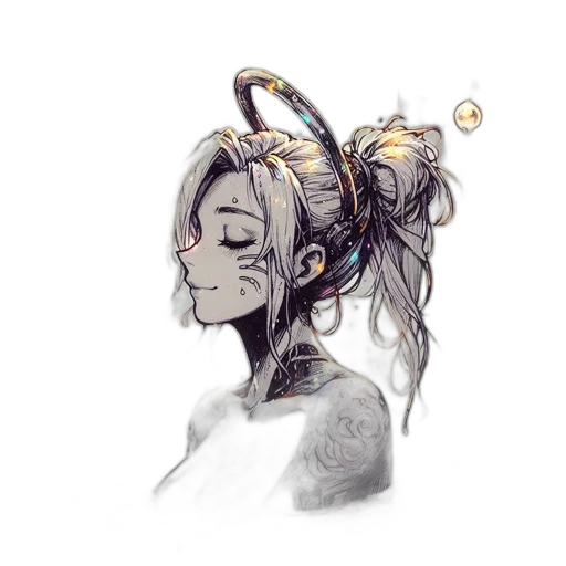 mask, crown, staff, hair transparent PNG cut-out
