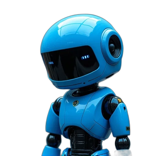 robot, 3d render, concept art, cyberpunk transparent PNG cut-out