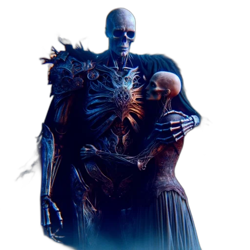 creature, robot, mask, staff transparent PNG cut-out