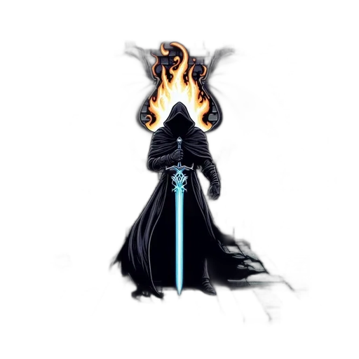sword, staff, weapon, dragon transparent PNG cut-out