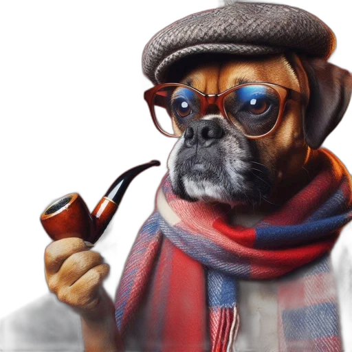 staff, animal, hat, photorealistic transparent PNG cut-out