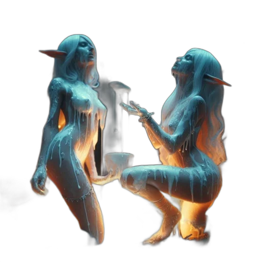 creature, dragon, robot, staff transparent PNG cut-out