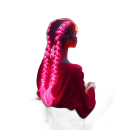 hair, dress, crown, creature transparent PNG cut-out