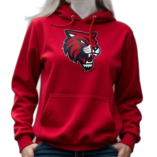 jacket, 3d render, pixel art, red transparent PNG cut-out