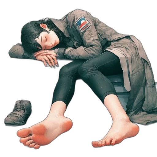 jacket, shoes, creature, mask transparent PNG cut-out