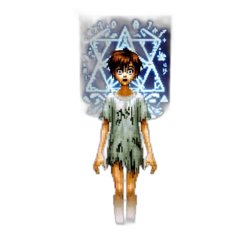 dress, jewelry, staff, creature transparent PNG cut-out