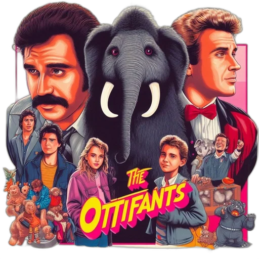poster, ottifants, trio, men transparent PNG cut-out
