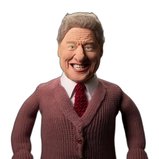 jacket, face, creature, 3d render transparent PNG cut-out
