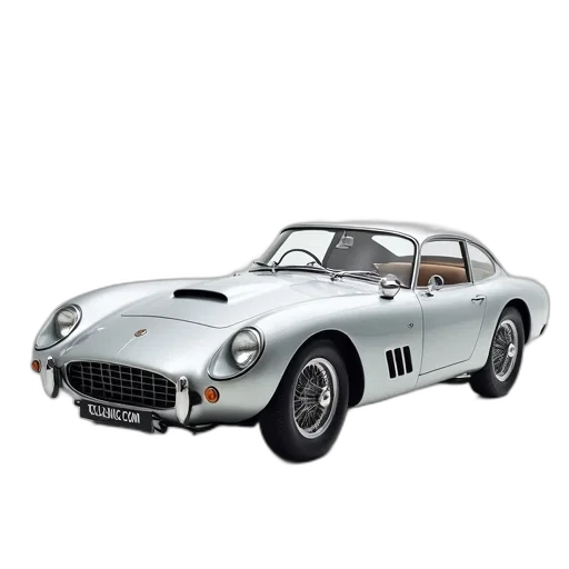 car, 3d render, photorealistic, silver transparent PNG cut-out