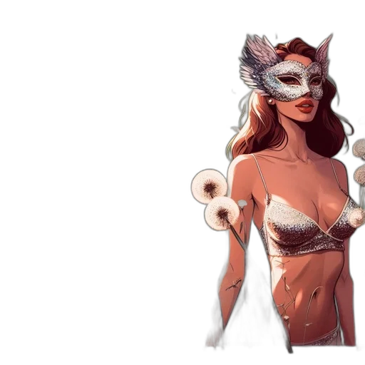 mask, creature, concept art, fantasy art transparent PNG cut-out