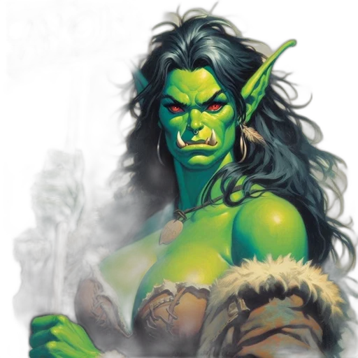 fantasy art, concept art, comic book art, photorealistic transparent PNG cut-out