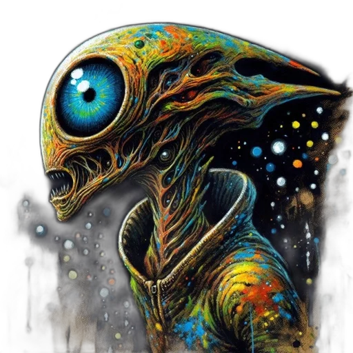 creature, mask, robot, face transparent PNG cut-out