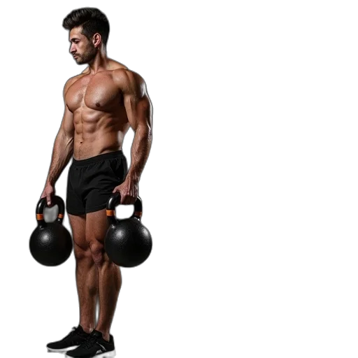 photorealistic, four, muscle, building transparent PNG cut-out