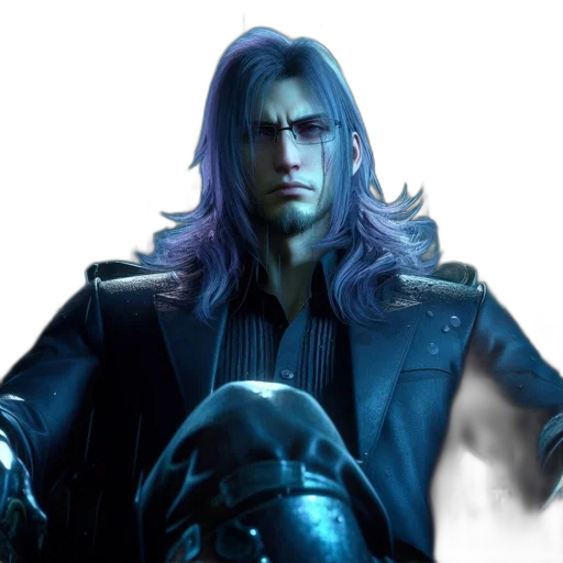 hair, jacket, concept art, 3d render transparent PNG cut-out