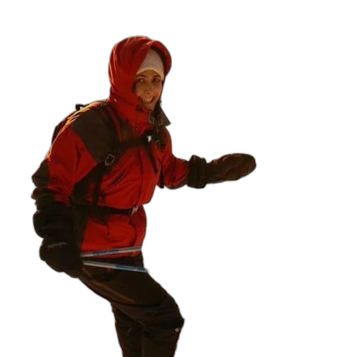 jacket, staff, weapon, robot transparent PNG cut-out