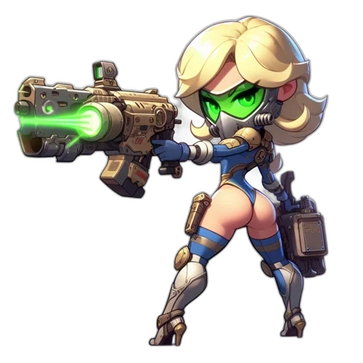 weapon, robot, staff, concept art transparent PNG cut-out