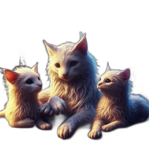 animal, staff, crown, photorealistic transparent PNG cut-out