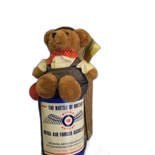 bottle, staff, teddy, bear transparent PNG cut-out