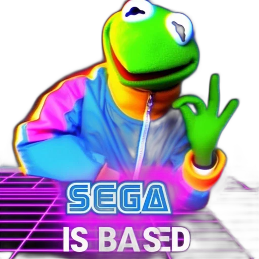 animal, jacket, vaporwave, 3d render transparent PNG cut-out