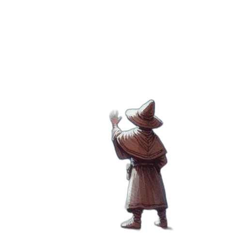 staff, hat, mask, creature transparent PNG cut-out