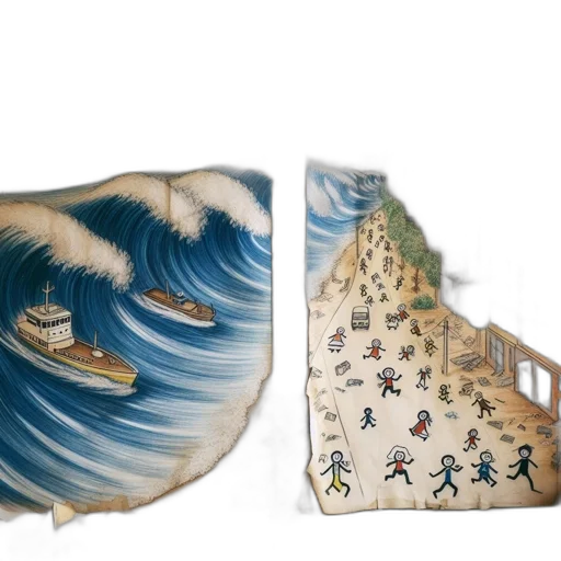concept art, fantasy art, underwater, beach transparent PNG cut-out