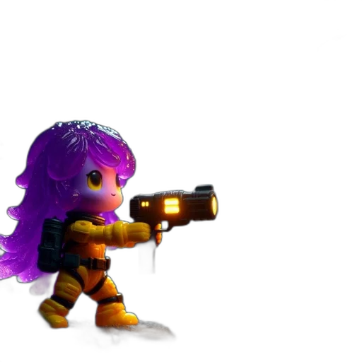 weapon, robot, staff, creature transparent PNG cut-out