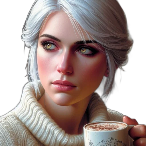 face, fantasy art, photorealistic, comic book art transparent PNG cut-out