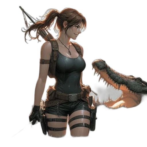 weapon, dragon, creature, staff transparent PNG cut-out