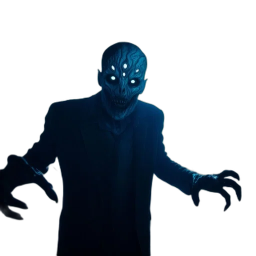 mask, creature, robot, staff transparent PNG cut-out