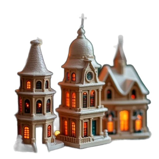 building, 3d render, concept art, pixel art transparent PNG cut-out