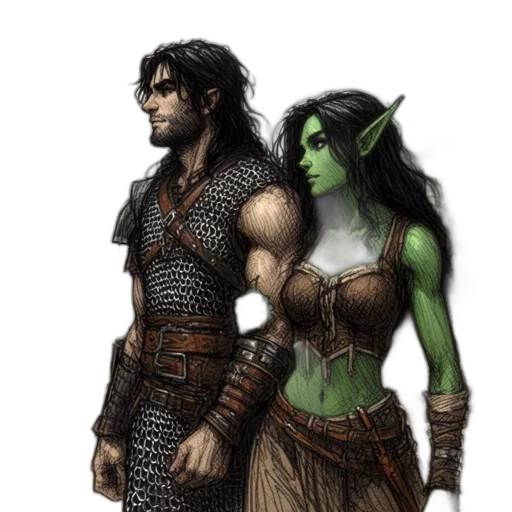 fantasy art, concept art, comic book art, 3d render transparent PNG cut-out