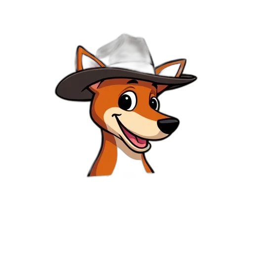hat, staff, animal, cartoon transparent PNG cut-out