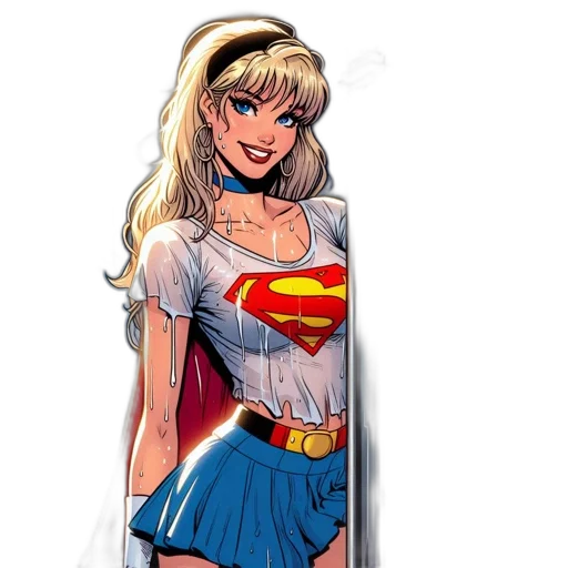 dress, comic book art, cartoon, concept art transparent PNG cut-out
