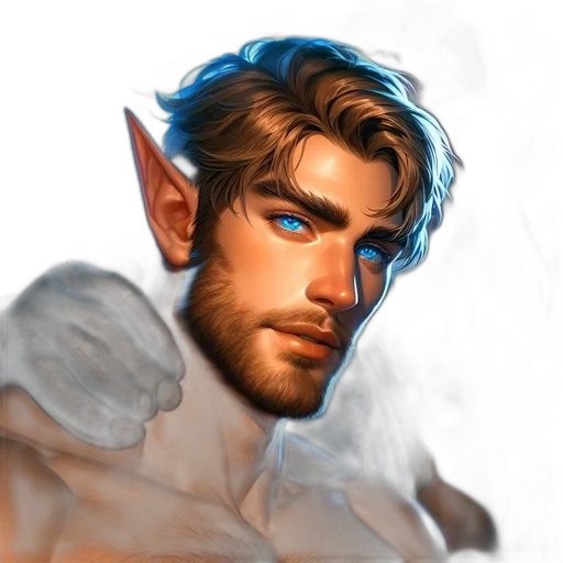 face, dragon, staff, fantasy art transparent PNG cut-out