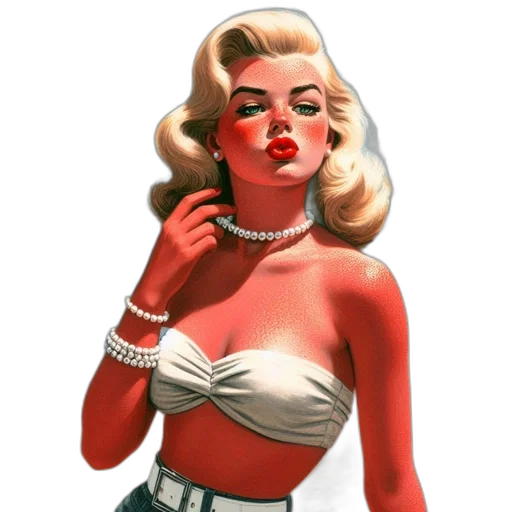 jewelry, dress, comic book art, photorealistic transparent PNG cut-out
