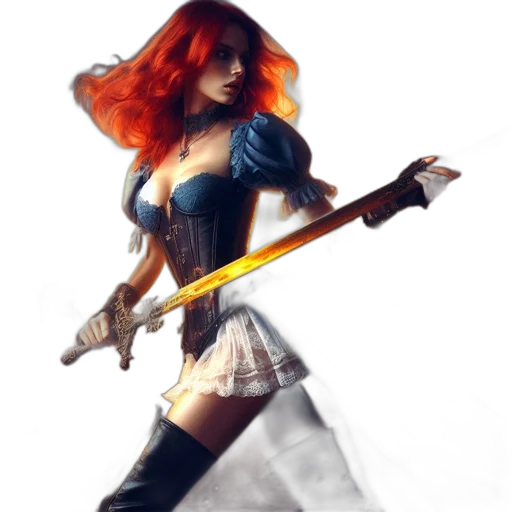 weapon, sword, staff, fantasy art transparent PNG cut-out