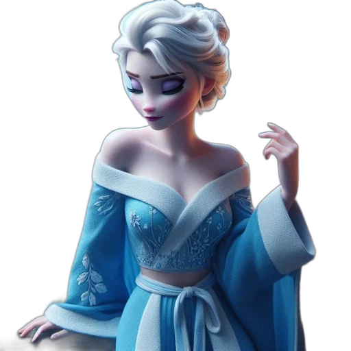 dress, crown, jewelry, fantasy art transparent PNG cut-out