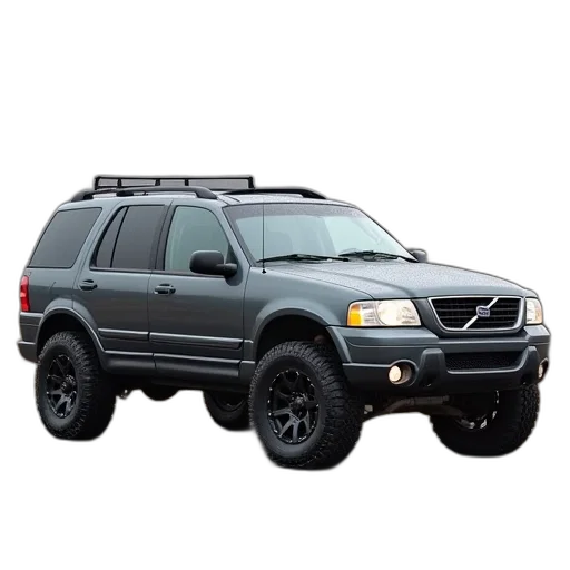 car, grey, volvo, suv transparent PNG cut-out