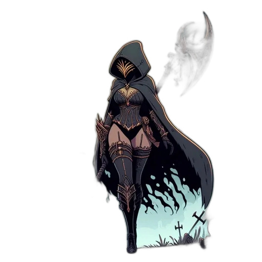 dress, staff, mask, sword transparent PNG cut-out