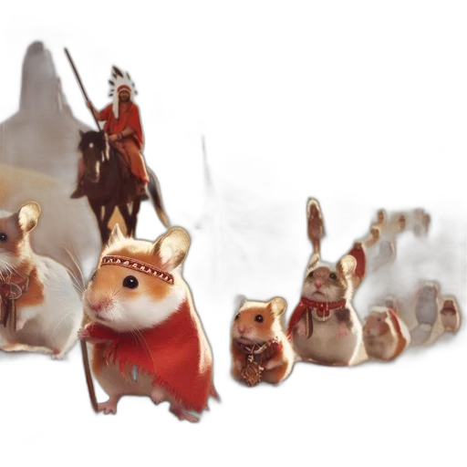 animal, concept art, fantasy art, 3d render transparent PNG cut-out