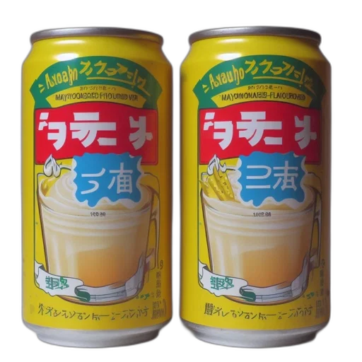 food, two, cans, beverage transparent PNG cut-out
