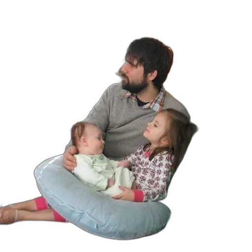 furniture, man, sits, couch transparent PNG cut-out